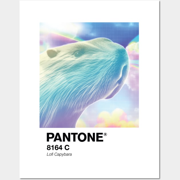 Pantone lofi Capybara Wall Art by theartistmusician